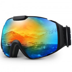 Profesjonalne gogle narciarskie - OTG - przeciwmgielne - dwuwarstwowe soczewki sferyczne - okulary snowboardoweSki glasses