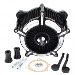 Turbine spike - air cleaner - intake filter - CNC - for Harley motorcyclesMotorbike parts