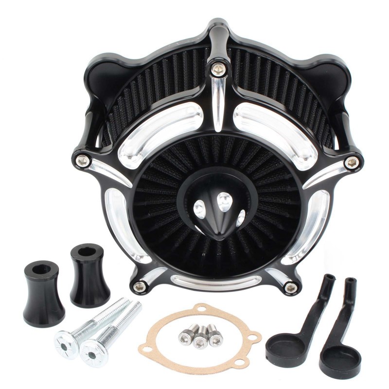 Turbine spike - air cleaner - intake filter - CNC - for Harley motorcyclesMotorbike parts Turbine spike - air cleaner - intake filter - CNC - for Harley motorcyclesMotorbike parts
