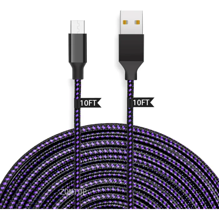 Fast charging cable - data / sync - micro USB / Type-C / ISO - for PS4 / Xbox One Controller - 3mCables