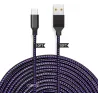 Fast charging cable - data / sync - micro USB / Type-C / ISO - for PS4 / Xbox One Controller - 3mCables