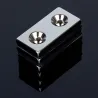 N52 - neodymium magnet - strong countersunk block - 40mm * 20mm * 5mm - with double 5mm hole - 3 piecesN52