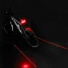 Bike brake light - turning light - flash tail rear lamp - laser line - with remote control - wireless - waterproofLights