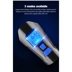 Bicycle front light - with bike computer - speedometer - LCD - USB - waterproofLights