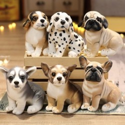 Pluszak w kształcie psa - Mops / Bulldog / Husky / Chihuahua / szczeniak - 18cmZabawki Pluszowe