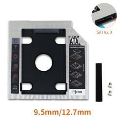 HDD Caddy - SSD SATA 3.0 - 2.5 - Hard Disk enclosure - adapter - optical Bay - 9.5mm / 12.7mmHDD case