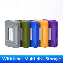 3.5 inch hard drive HDD protection box - storage case - with labelHDD case