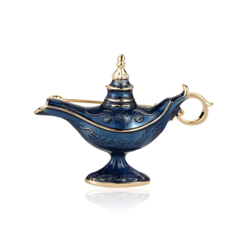 Magiczna lampa Aladyna - elegancka broszkaBroszki