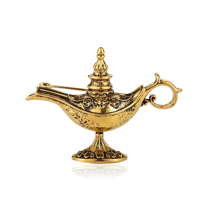 Magiczna lampa Aladyna - elegancka broszkaBroszki
