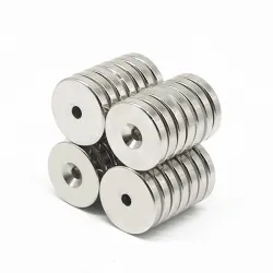 N35 - neodymium magnet - round countersunk - 50 * 5mm - with 6mm holeN35