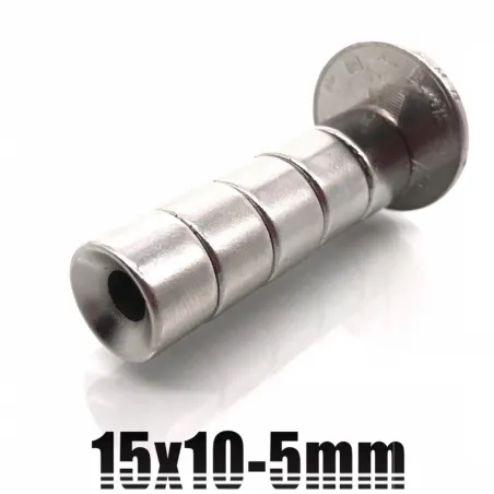 N35 - neodymium magnet - round countersunk disc - 18 * 3mm - with 5mm holeN35