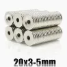 N35 - neodymium magnet - round countersunk disc - 20 * 3mm - with 5mm holeN35