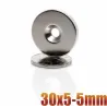 N35 - neodymium magnet - round countersunk disc - 30 * 5mm - with 5mm holeN35