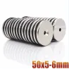 N35 - neodymium magnet - round countersunk disc - 50 * 5mm - with 6mm holeN35