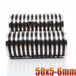 N35 - neodymium magnet - round countersunk disc - 50 * 5mm - with 6mm holeN35