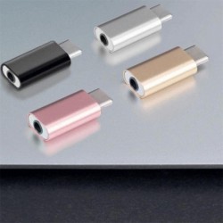 Micro USB typu C do gniazda słuchawkowego 3,5 mm - adapter - rozdzielaczAkcesoria