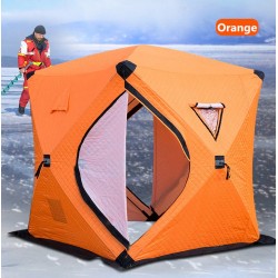 Zimowy ciepły namiot - do łowienia pod lodem / biwakowania - wiatroszczelny - wodoodporny - przeciwśnieżny - duża przestrzeńN...