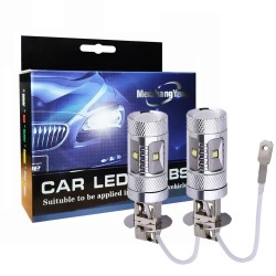 Lampy samochodowe H3 30W CREE LED 1400 lumenów - żarówki - 2 sztukiH3