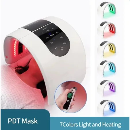 Maska na twarz LED PDT - terapia światłem - napinanie / odmładzanie / usuwanie ciemnych plam - 7 kolorówMaski na usta