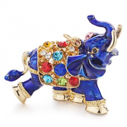 Colorful crystal elephant - keychainKeyrings