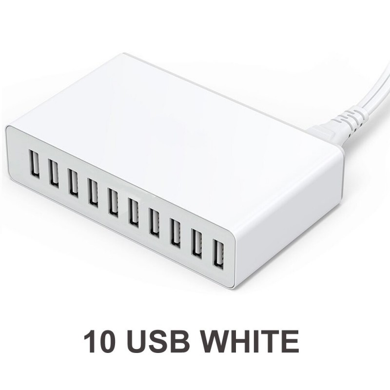 Multiple ports USB charger - fast charging - 5 / 6 / 10 ports - 60WChargers Multiple ports USB charger - fast charging - 5 / 6 / 10 ports - 60WChargers