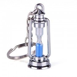Metalowa lampa - klepsydra - brelok dla dwojga - 2 sztukiBreloczki Do Kluczy