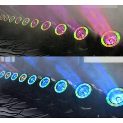 Mini wiązka LED - światło laserowe - ruchoma głowica - DJ / oświetlenie sceniczne - 60W - RGBW - DMXOświetlenie sceniczne i e...