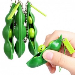 Squeezable peas - anti stress fidget toy - with keychainKeyrings