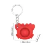 Fidget w kształcie kraba - zabawka antystresowa - z breloczkiem - push bubble Pop ItFidget spinner