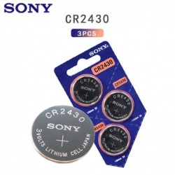 Oryginalna litowa bateria guzikowa Sony - CR2430 - 3V - 3 sztukiBaterii