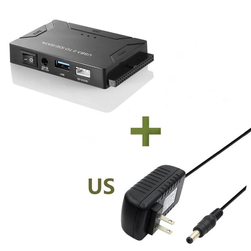 USB 3.0 do SATA IDE ATA - adapter danych 3 w 1 do laptopa PC 2.5"-3.5" HDDDyski twarde USB 3.0 do SATA IDE ATA - adapter danych 3 w 1 do laptopa PC 2.5"-3.5" HDDDyski twarde