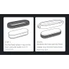 Double hole pendant - with necklace - stainless steel - for Xiaomi Mi Band 5Necklaces