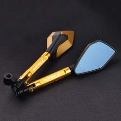 Motorcycle mirrors - CNC aluminum - blue anti-glare glass - for YAMAHA T-Max 500 / 560 / TMax 530Mirrors