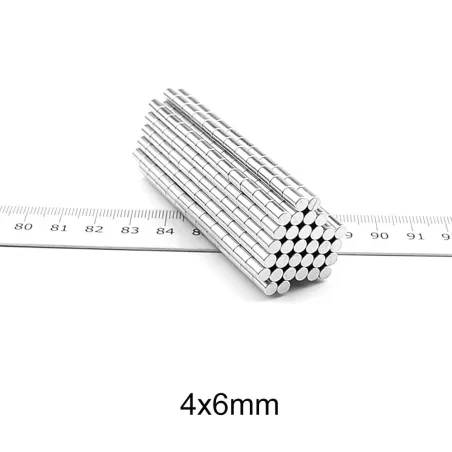 N35 - magnes neodymowy - mocna okrągła tarcza - 4mm * 6mmN35