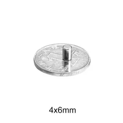 N35 - magnes neodymowy - mocna okrągła tarcza - 4mm * 6mmN35