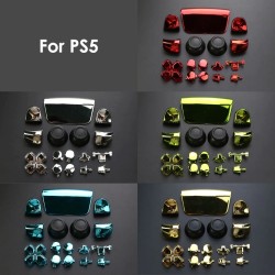 Pełny chrom - do kontrolera Playstation PS5 - przyciski / drążki / nakładka na joystick / L1 / R1 / L2 / R2 / D-padAkcesoriów