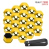 Car rim cover - protective nuts - with clip - 17mm - 20 piecesWheel parts
