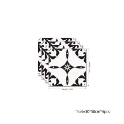 Nowoczesne płytki samoprzylepne - naklejki podłogowe - 30 * 30cm - 4 sztukiNaklejki Ścienne