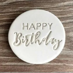 Foremka do wykrawania ciastek - napis Happy BirthdayPieczenie