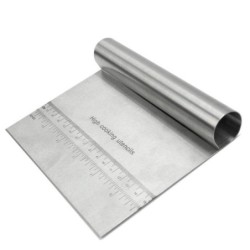 Stainless steel dough slicer - with scaleBakeware