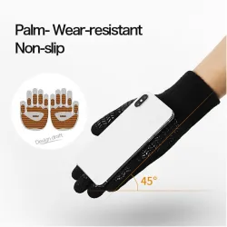 Warm winter elastic gloves - hat - balaclava - touch screen fingertips - non-slip - unisexScarves