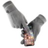 Eleganckie ciepłe rękawiczki - funkcja ekranu dotykowego - z ozdobnym guzikiemRękawiczki