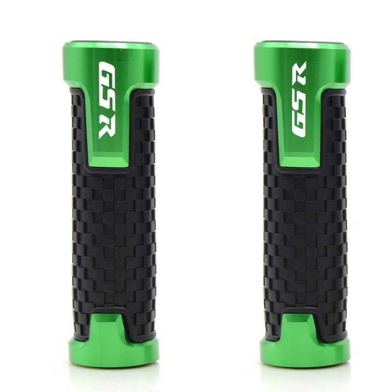 Motorcycle handlebar grips - aluminum / rubber - 22mm - for Suzuki / universalHand Grips & End