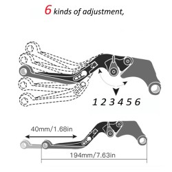 Brake lever / clutch lever / handlebar grips - for Kymco Downtown motorcyclesInstruments