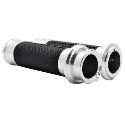 Chromowane chwyty kierownicy motocyklowej - 25mm - do Harley Sportster / Touring / DynaRękojeści & Końcówki