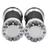 Chrome motorcycle handlebar grips - 25mm - for Harley Sportster / Touring / DynaHand Grips & End