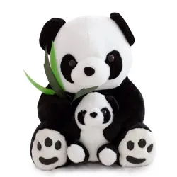 Mama panda z małą pandą - pluszowa zabawka - 25 cmZabawki Pluszowe