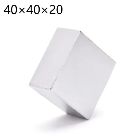 N52 - magnes neodymowy - mocny - prostopadłościan - 40 * 40 * 20mmN52