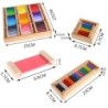 Nauka kolorów - puzzle drewniane - zabawka edukacyjnaDrewniane