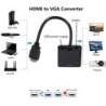 HD 1080P HDMI to VGA cable - adapter - converter with audio power supplyCables